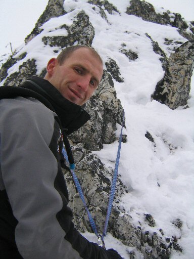 Aiguille Grive (35).jpg - Au relais.